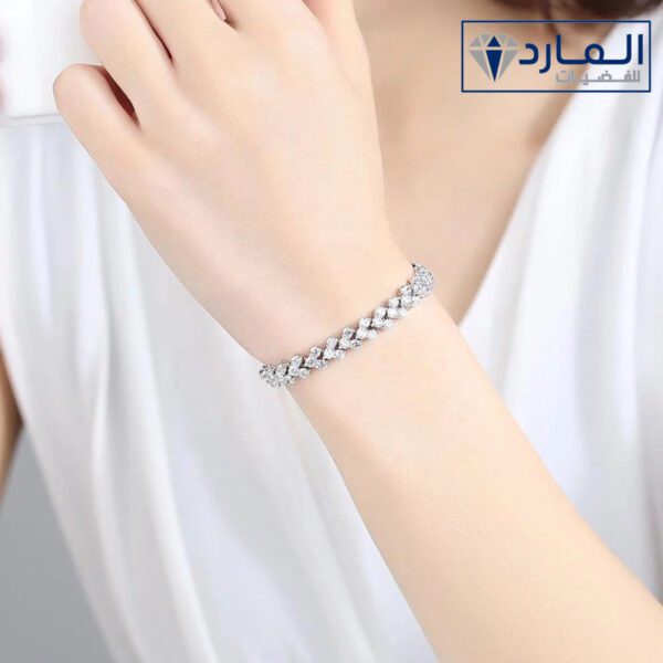 ⁦سوار يد فضه استرليني⁩ - الصورة ⁦2⁩