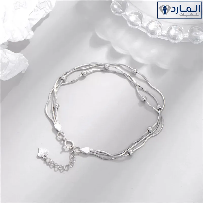 سوار يد فضه استرليني - الصورة 2