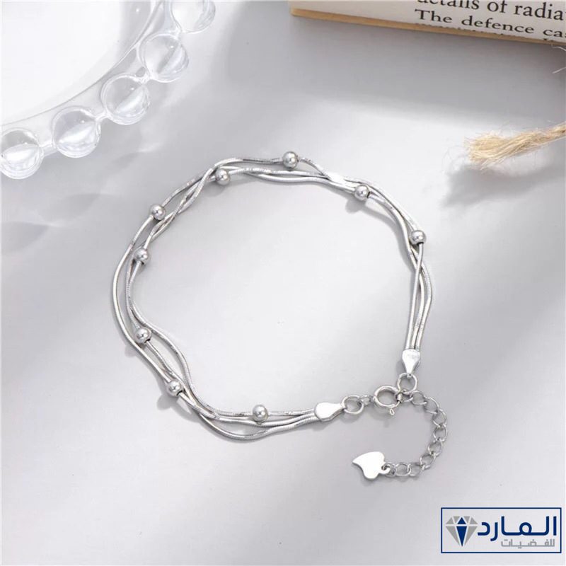 سوار يد فضه استرليني - الصورة 4