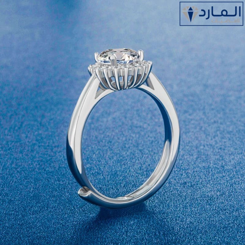 خاتم فضة استرليني (مويسانتي) - الصورة 3