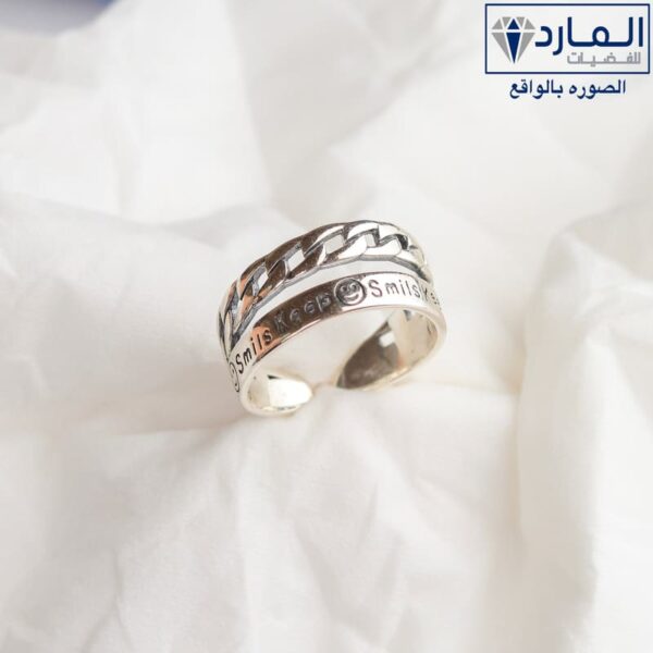 ⁦خاتم فضة استرليني⁩ - الصورة ⁦4⁩