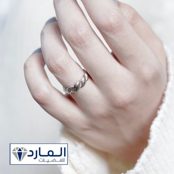 ⁦خاتم فضة استرليني⁩ - الصورة ⁦4⁩