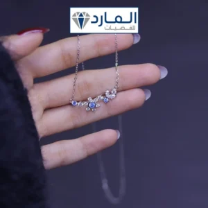 قلادة فضة 925 نجوم مع زركون