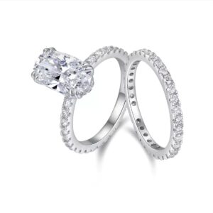 توينز العروس راديانت دريم- فضة 925 وموزنايت بتصميم ملكي